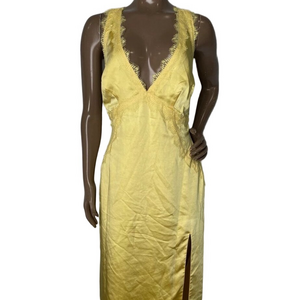 More To Come Women’s Sheila Midi Dress Yellow Size M